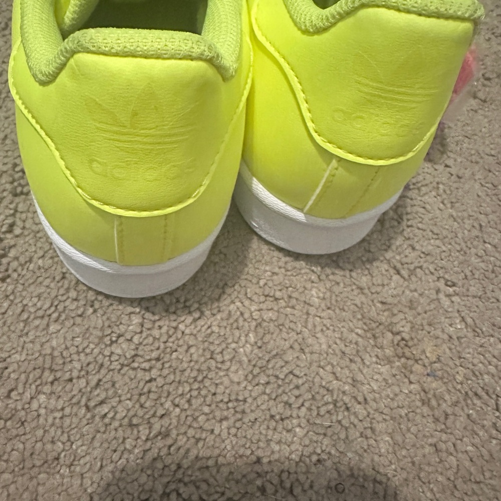 Adidas Bright Lime Sneakers with White Sole - Picture 3 of 7